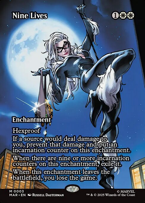 Nine Lives (3) - BORDERLESS - FULL ART - Marvel Universe - Game On