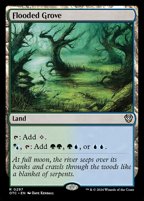 Flooded Grove (297) - Outlaws of Thunder Junction Commander - Game On