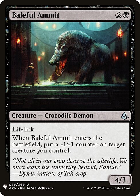 Baleful Ammit (AKH-79) - The List - Game On