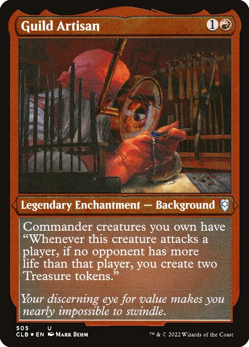 Guild Artisan (505) (Etched) - Commander Legends: Battle for Baldur's Gate - Game On