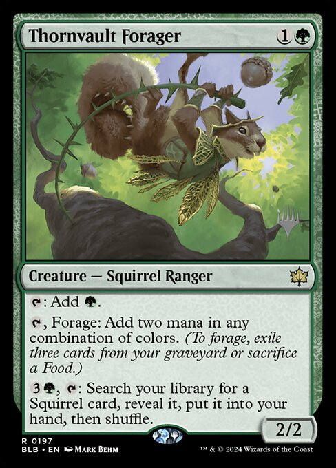Thornvault Forager (197p) - Bloomburrow Promos - Game On