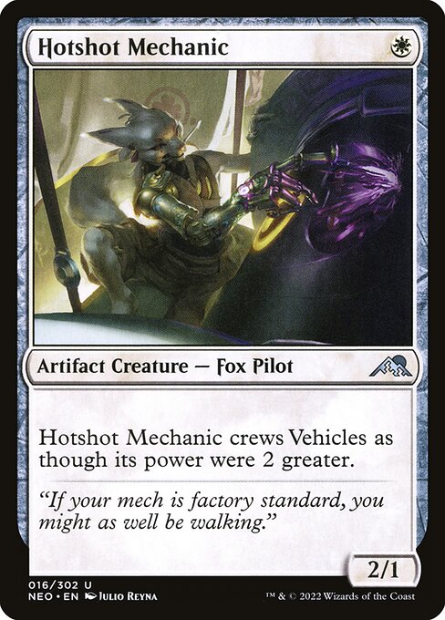 Hotshot Mechanic (16) (Foil) - Kamigawa: Neon Dynasty - Game On