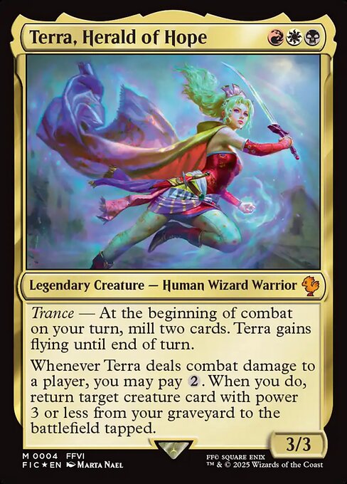 Terra, Herald of Hope (4) (Foil) - Final Fantasy Commander - Game On