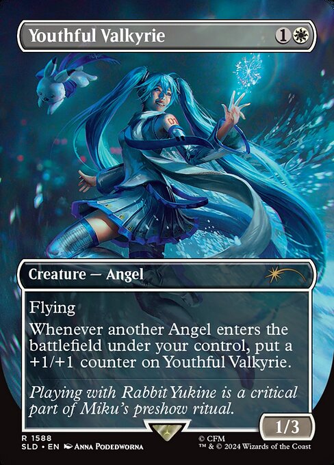 Youthful Valkyrie (1588) - BORDERLESS - FULL ART - Secret Lair Drop - Game On
