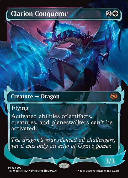 Clarion Conqueror (400) - SHOWCASE - FULL ART (Foil) - Tarkir: Dragonstorm - Game On