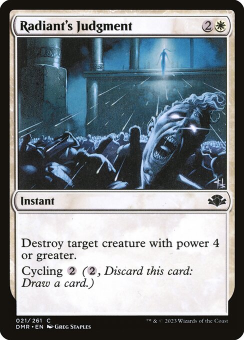 Radiant's Judgment (21) (Foil) - Dominaria Remastered - Game On