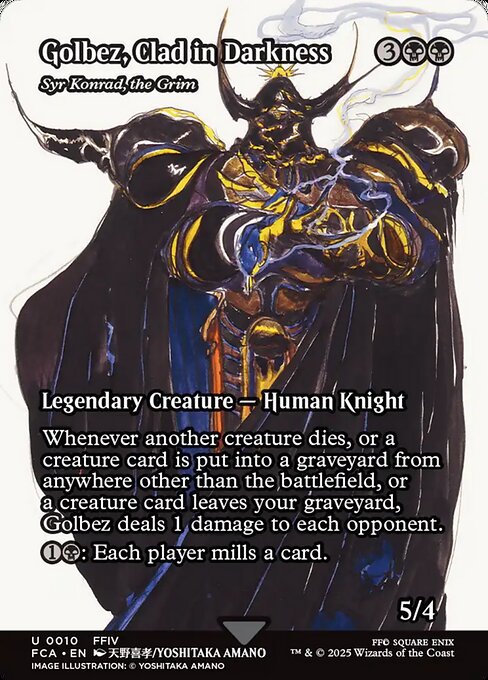 Syr Konrad, the Grim (10) - BORDERLESS - FULL ART - Final Fantasy: Through the Ages - Game On