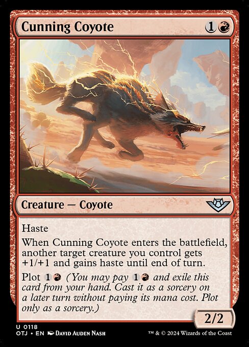 Cunning Coyote (118) (Foil) - Outlaws of Thunder Junction - Game On