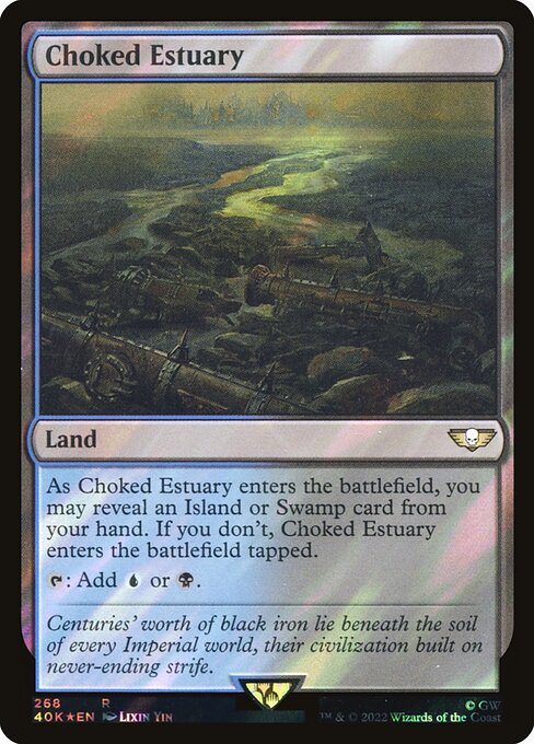 Choked Estuary (268★) (Foil) - Warhammer 40,000 Commander - Game On