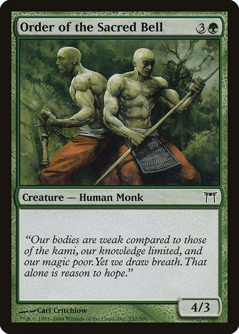 Order of the Sacred Bell (232) (Foil) - Champions of Kamigawa - Game On
