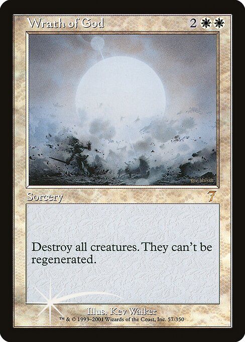 Wrath of God (57★) (Foil) - Seventh Edition - Game On