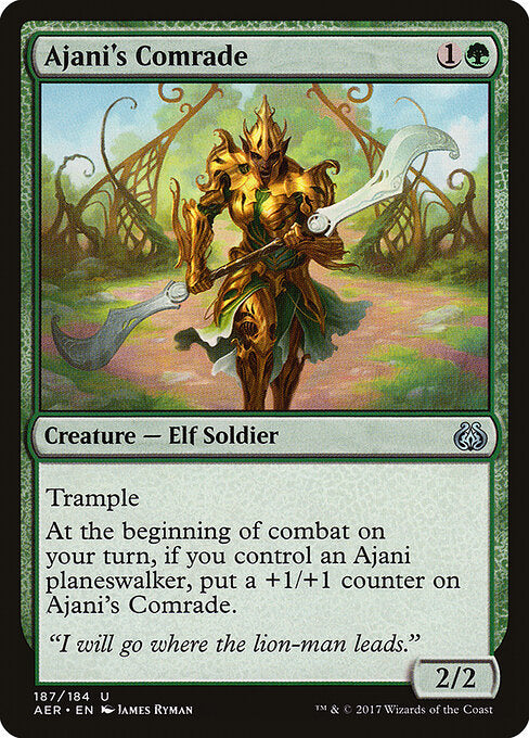 Ajani's Comrade (187) - Aether Revolt - Game On
