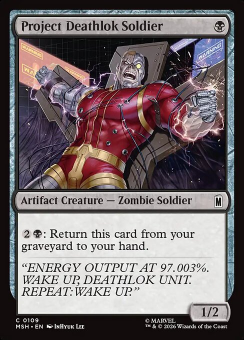 Project Deathlok Soldier (109) (Foil) - Marvel Super Heroes - Game On