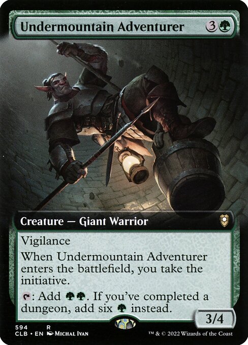 Undermountain Adventurer (594) - EXTENDED ART - Commander Legends: Battle for Baldur's Gate - Game On