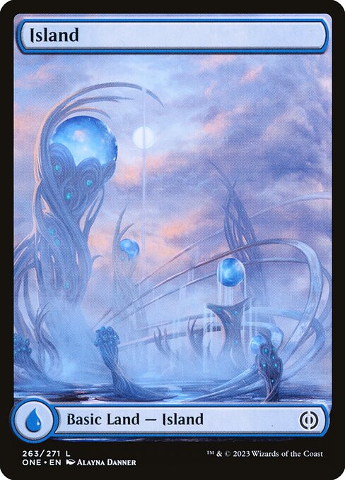 Island (263) - FULL ART - Phyrexia: All Will Be One - Game On