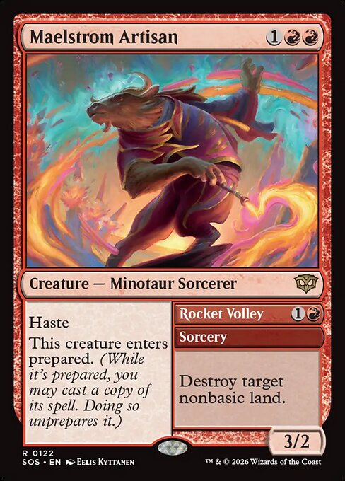 Maelstrom Artisan // Rocket Volley (122) (Foil) - Secrets of Strixhaven - Game On
