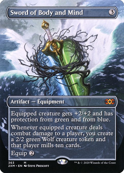 Sword of Body and Mind (363) - BORDERLESS - FULL ART - Double Masters - Game On