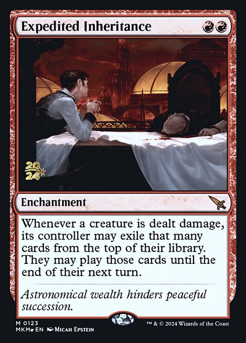Expedited Inheritance (123s) (Foil) - Murders at Karlov Manor Promos - Game On