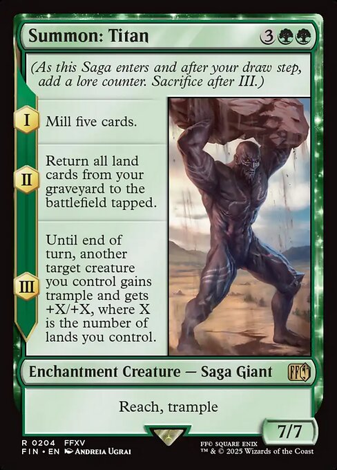 Summon: Titan (204) (Foil) - Final Fantasy - Game On
