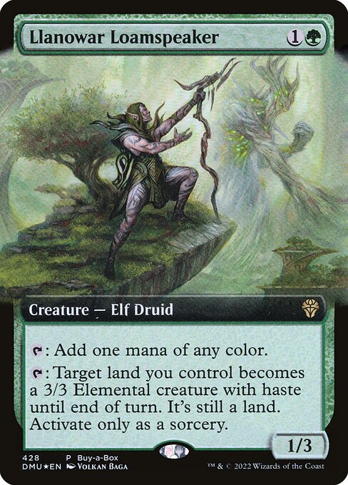 Llanowar Loamspeaker (428) - EXTENDED ART (Foil) - Dominaria United - Game On