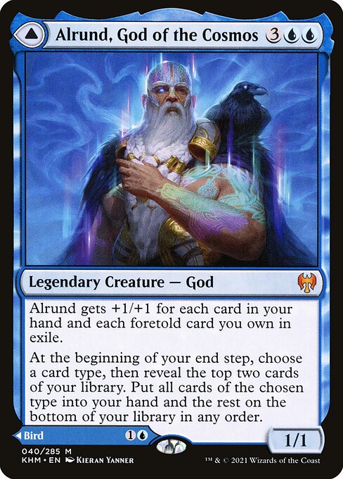 Alrund, God of the Cosmos // Hakka, Whispering Raven (40) - Kaldheim - Game On