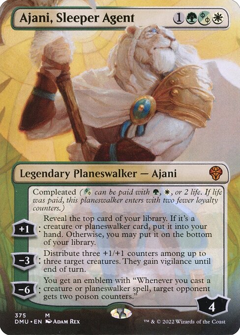 Ajani, Sleeper Agent (375) - BORDERLESS - Dominaria United - Game On