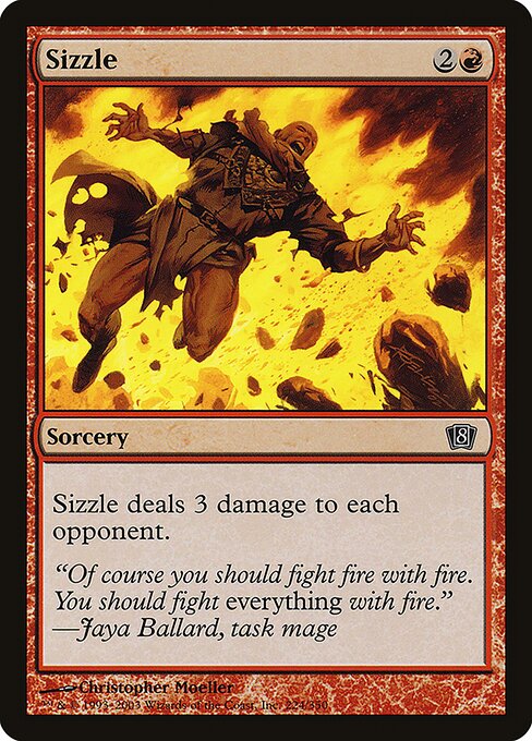 Sizzle (224★) (Foil) - Eighth Edition - Game On