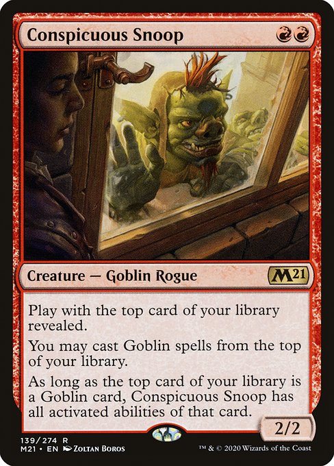 Conspicuous Snoop (139) (Foil) - Core Set 2021 - Game On