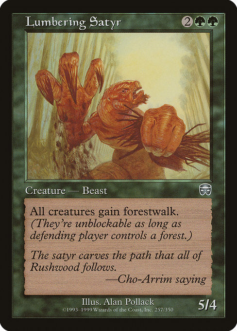 Lumbering Satyr (257) - Mercadian Masques - Game On