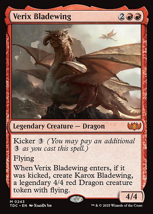 Verix Bladewing (243) - Tarkir: Dragonstorm Commander - Game On