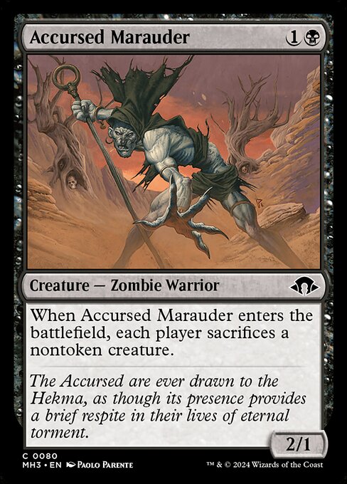 Accursed Marauder (80) (Foil) - Modern Horizons 3 - Game On