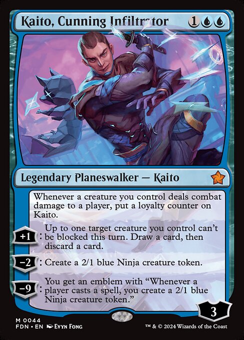 Kaito, Cunning Infiltrator (44) (Foil) - Foundations - Game On