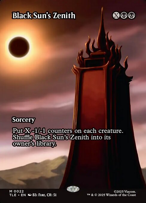 Black Sun's Zenith (22) - BORDERLESS - FULL ART - Avatar: The Last Airbender Eternal - Game On