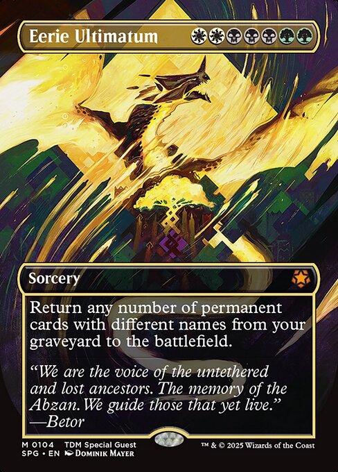 Eerie Ultimatum (104) - BORDERLESS (Foil) - Special Guests - Game On