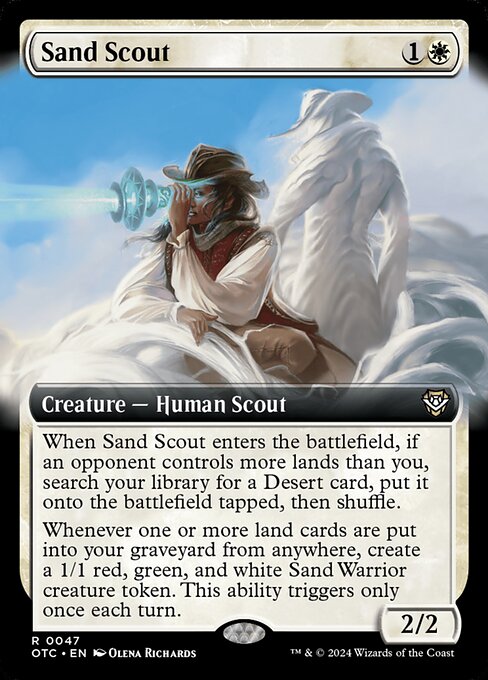 Sand Scout (47) - EXTENDED ART - Outlaws of Thunder Junction Commander - Game On