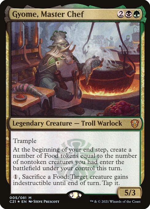 Gyome, Master Chef (5) (Foil) - Commander 2021 - Game On