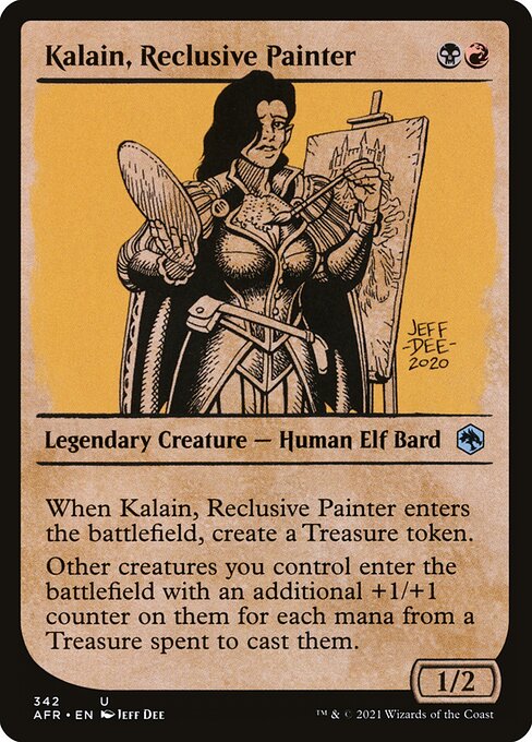 Kalain, Reclusive Painter (342) - SHOWCASE - Adventures in the Forgotten Realms - Game On