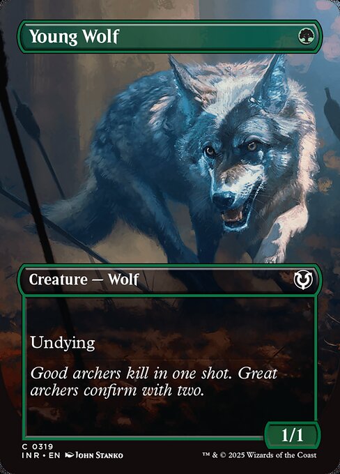 Young Wolf (319) - BORDERLESS - FULL ART - Innistrad Remastered - Game On