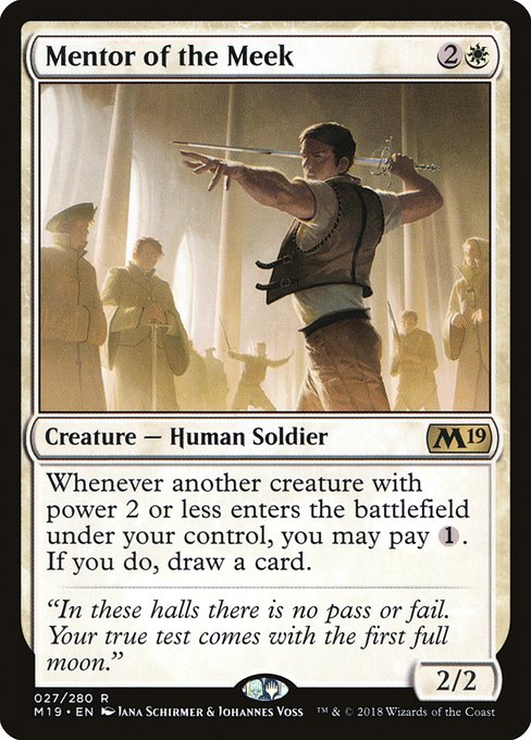 Mentor of the Meek (27) (Foil) - Core Set 2019 - Game On