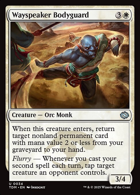 Wayspeaker Bodyguard (34) (Foil) - Tarkir: Dragonstorm - Game On