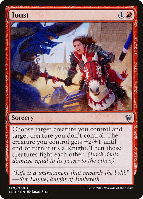 Joust (129) (Foil) - Throne of Eldraine - Game On