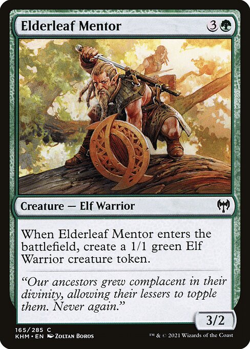 Elderleaf Mentor (165) (Foil) - Kaldheim - Game On