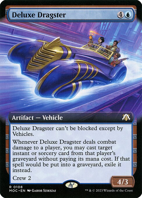 Deluxe Dragster (108) - EXTENDED ART - March of the Machine Commander - Game On