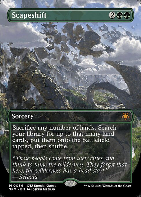 Scapeshift (34) - BORDERLESS - FULL ART - Special Guests - Game On