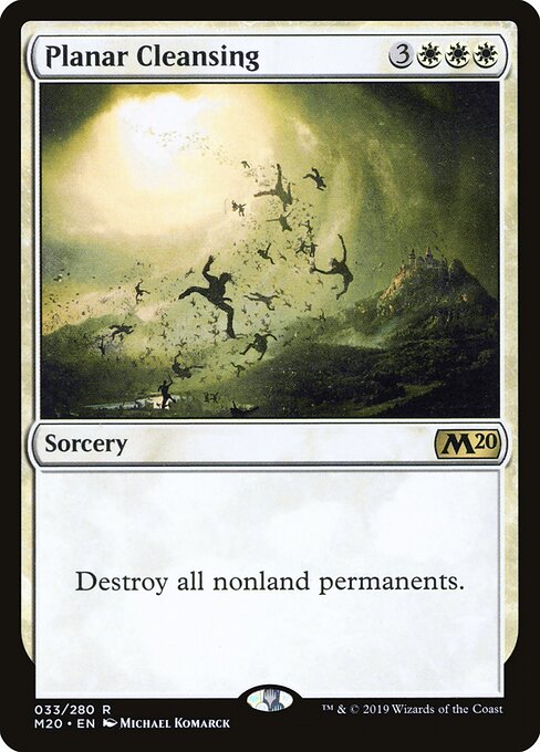 Planar Cleansing (33) (Foil) - Core Set 2020 - Game On