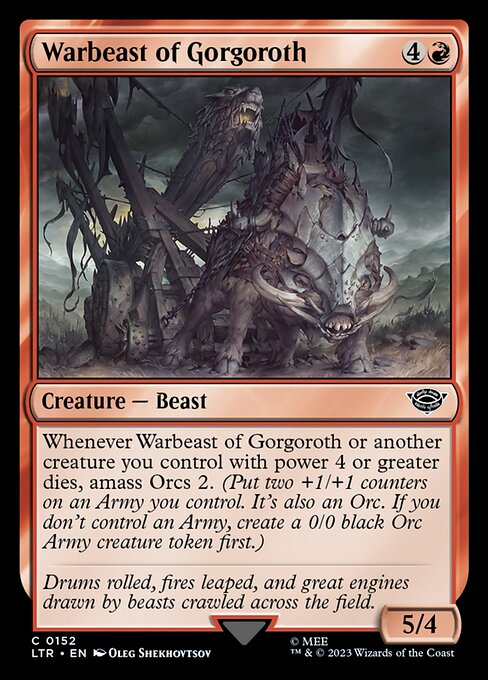 Warbeast of Gorgoroth (152) (Foil) - The Lord of the Rings: Tales of Middle-earth - Game On