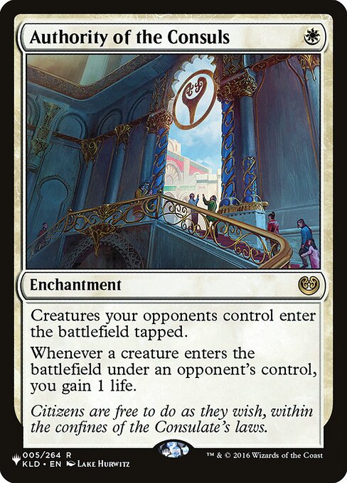 Authority of the Consuls (KLD-5) - The List - Game On