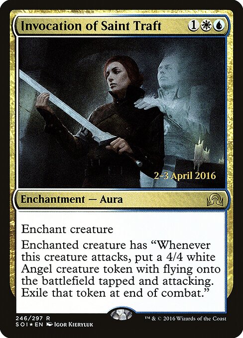 Invocation of Saint Traft (246s) (Foil) - Shadows over Innistrad Promos - Game On