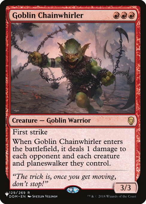 Goblin Chainwhirler (DOM-129) - The List - Game On