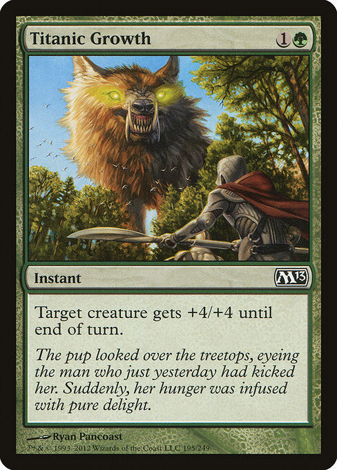 Titanic Growth (195) (Foil) - Magic 2013 - Game On